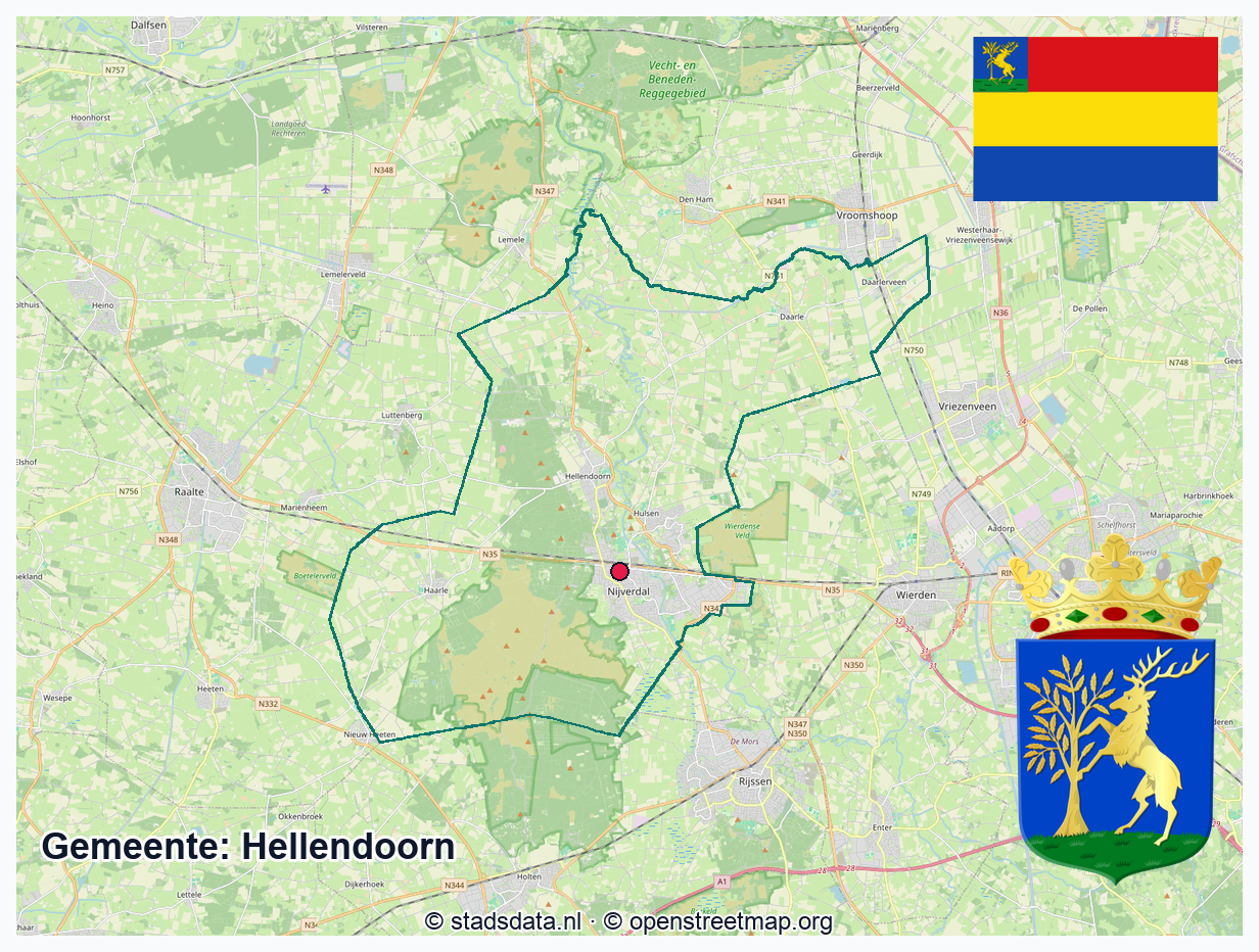 Schematische gemeentegrens Hellendoorn